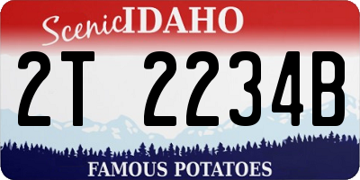 ID license plate 2T2234B
