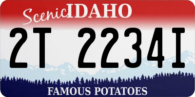 ID license plate 2T2234I