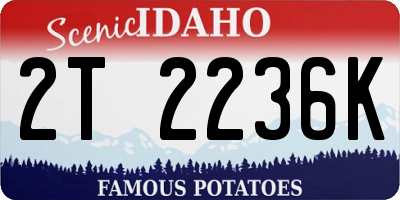 ID license plate 2T2236K