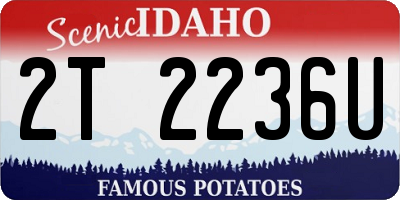 ID license plate 2T2236U