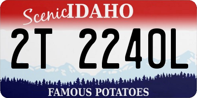 ID license plate 2T2240L