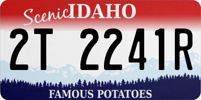 ID license plate 2T2241R