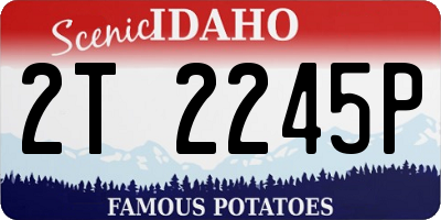 ID license plate 2T2245P