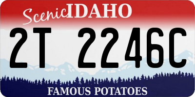 ID license plate 2T2246C