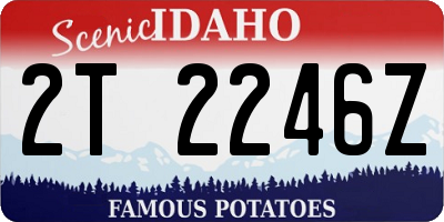 ID license plate 2T2246Z