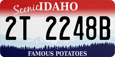 ID license plate 2T2248B