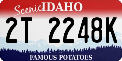 ID license plate 2T2248K