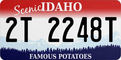 ID license plate 2T2248T