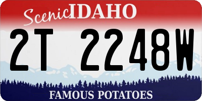 ID license plate 2T2248W