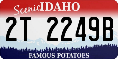 ID license plate 2T2249B