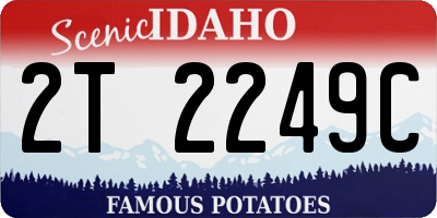ID license plate 2T2249C