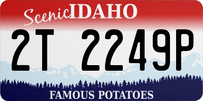 ID license plate 2T2249P
