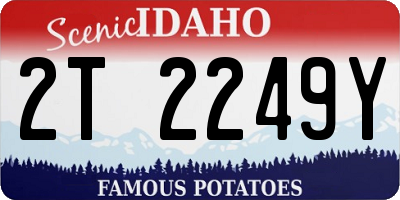 ID license plate 2T2249Y