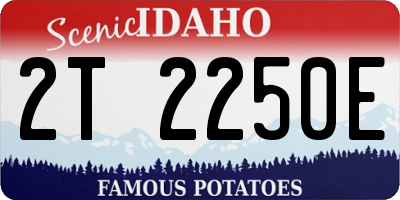 ID license plate 2T2250E