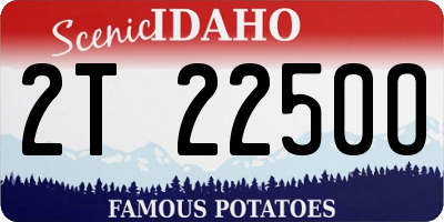 ID license plate 2T2250O