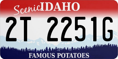 ID license plate 2T2251G