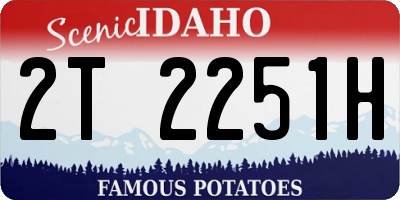 ID license plate 2T2251H