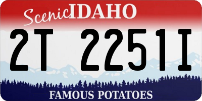 ID license plate 2T2251I