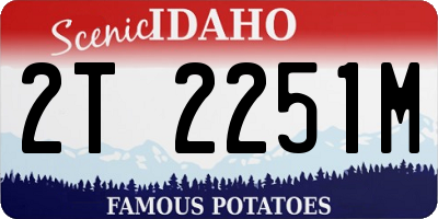 ID license plate 2T2251M