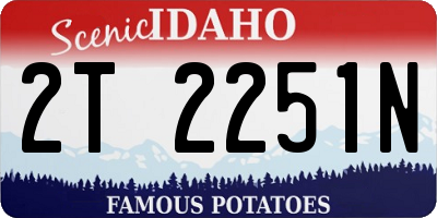 ID license plate 2T2251N