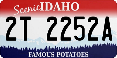ID license plate 2T2252A