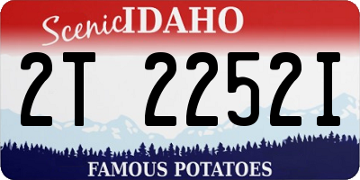 ID license plate 2T2252I