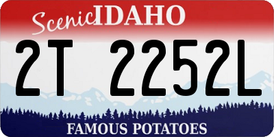 ID license plate 2T2252L