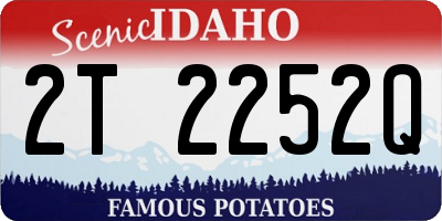 ID license plate 2T2252Q