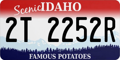 ID license plate 2T2252R