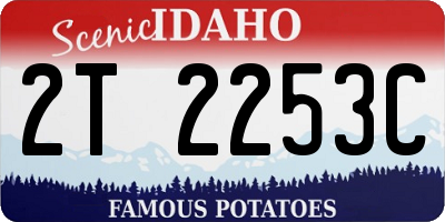 ID license plate 2T2253C