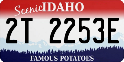 ID license plate 2T2253E
