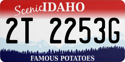 ID license plate 2T2253G