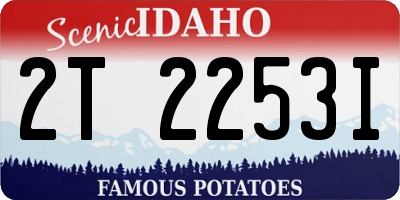 ID license plate 2T2253I