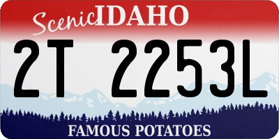 ID license plate 2T2253L