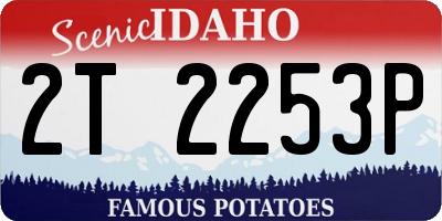 ID license plate 2T2253P
