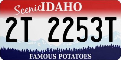 ID license plate 2T2253T