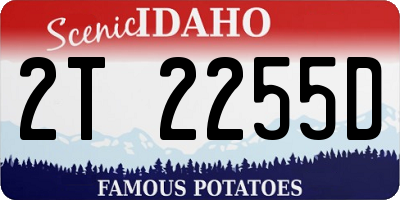 ID license plate 2T2255D