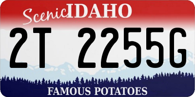 ID license plate 2T2255G