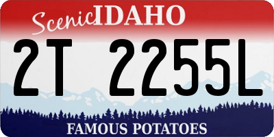ID license plate 2T2255L