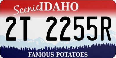 ID license plate 2T2255R