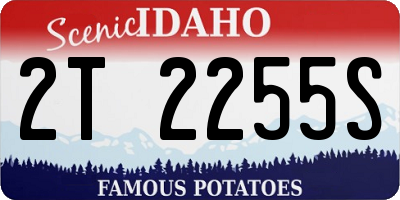 ID license plate 2T2255S