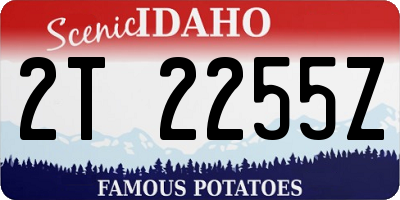 ID license plate 2T2255Z