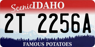ID license plate 2T2256A