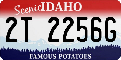 ID license plate 2T2256G