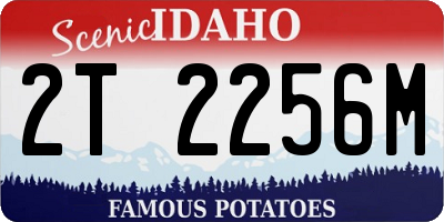 ID license plate 2T2256M