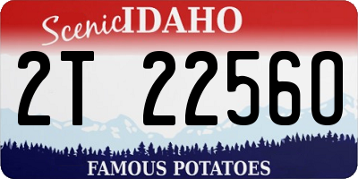 ID license plate 2T2256O