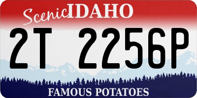 ID license plate 2T2256P