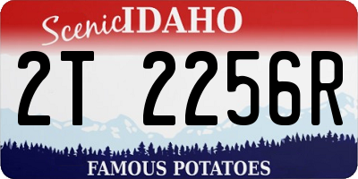 ID license plate 2T2256R
