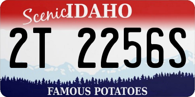 ID license plate 2T2256S