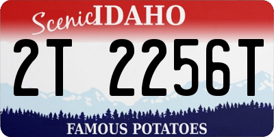 ID license plate 2T2256T